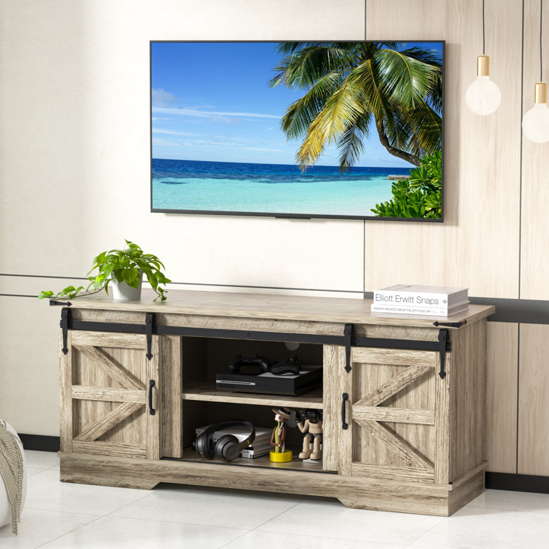 58 sliding barn door console discount